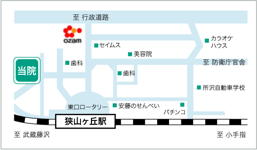 一時移転先の地図